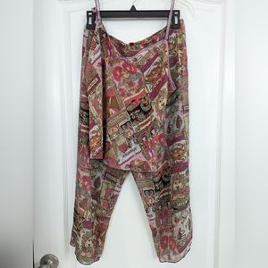 Josie Natori sheer zodiac pajamas set